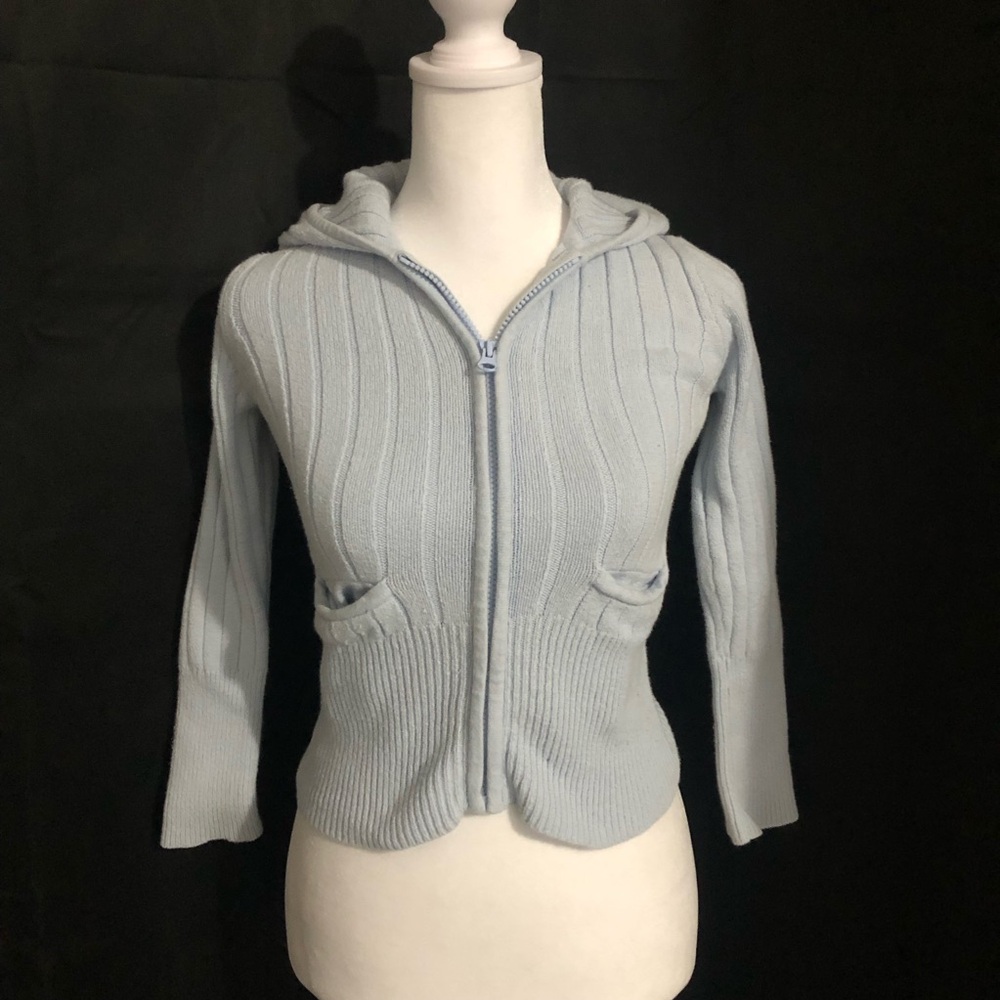 Light Blue Women's Hooded Sweater